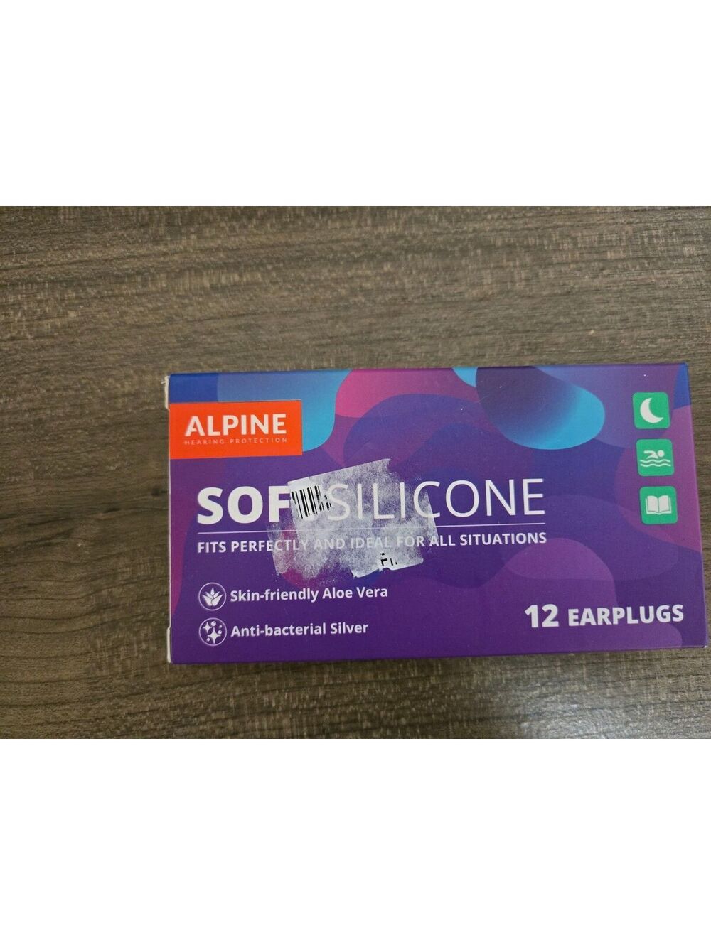 Alpine Soft Silicone Earplugs 12 Pack - Skin-Friendly Aloe &
